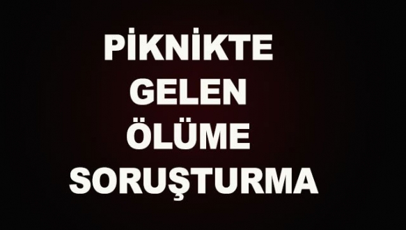 Piknikte gelen ölüme soruşturma