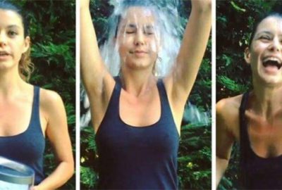 O buzlu sular boşa dökülmüş