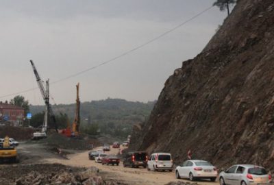 Bursa`da yağmur heyelana neden oldu