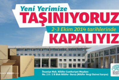 Nilüfer Belediyesi yeni hiizmet binasına taşınıyor