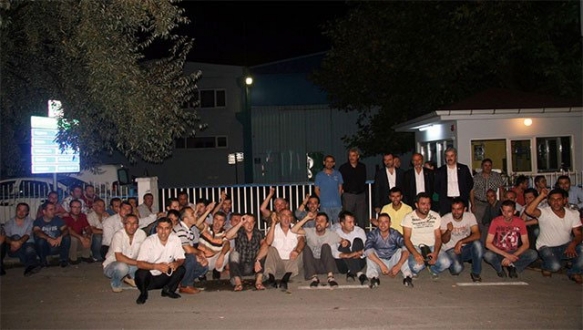 Patron söz verdi, işçiler eyleme son verdi