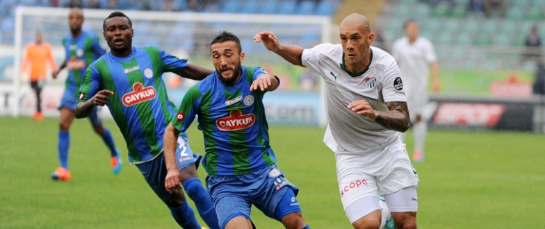 Spor Toto Süper Lig 4. hafta mücadelesinde Bursaspor, deplasmanda Çaykur