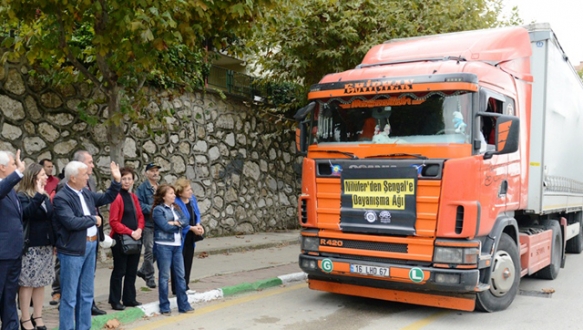 Şengal`e yardım TIR`ı yola çıktı