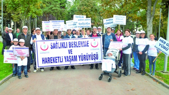Obeziteye karşı yürüdüler