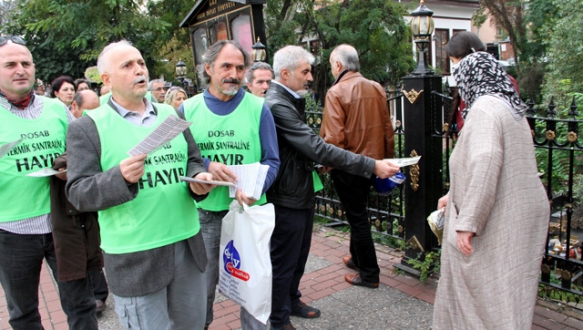 Termik`e karşı bildiri dağıttılar