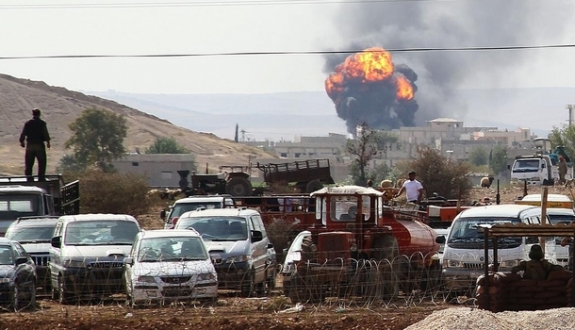 Kobani yanıyor