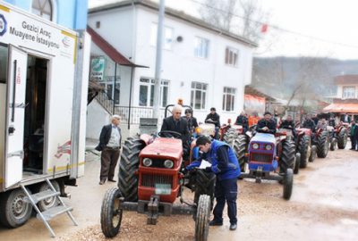 Gezici traktör muayene istasyonu Bursa’da