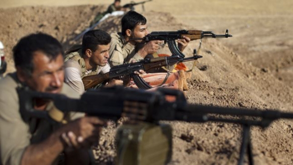Peşmerge mevzilendi Bir süre Suruç`ta bekledikten sonra Kobani`ye giren peşmerge güçleri, kentin