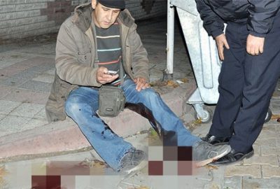 20 metre kovaladıktan sonra yere yığıldı