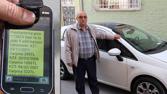 Sıfır aracının 5 ayrı hasar kaydı çıktı