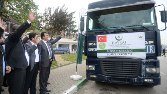 Suriye`ye kışlık malzeme yardımı