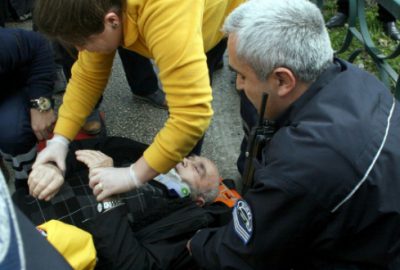 Hasta ziyaretine giderken kaza yaptılar