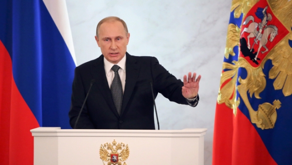 Putin Batı`yı suçladı Rusya Devlet Başkanı Vladimir Putin yıllık ulusa sesleniş konuşmasında Batılı