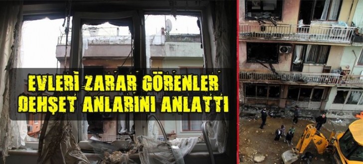 Patlamanın yaşandığı mahalle savaş alanına döndü Patlamanın yaşandığı mahalle savaş alanına döndü