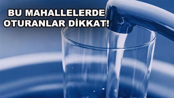 Bursa`da su kesintisi!