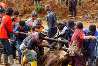 Endonezya’da toprak kayması