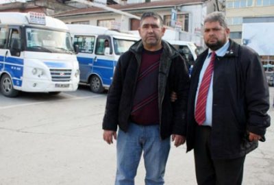 Bursalı minibüsçüler felçli arkadaşlarına sahip çıktı