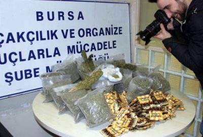 Bursa’da rekor miktarda uyuşturucu ele geçirildi