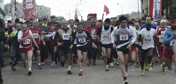 Ata için koştular!