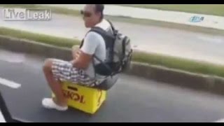 Kutudan araç yaptı…