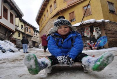 600 yıllık Osmanlı köyü Cumalıkızık, kışın ayrı güzel