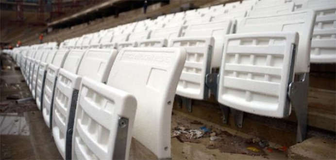 Timsah Arena’nın koltuk montajı başladı