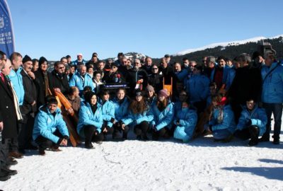 Uludağ’da atlı kızaklar nefes kesti