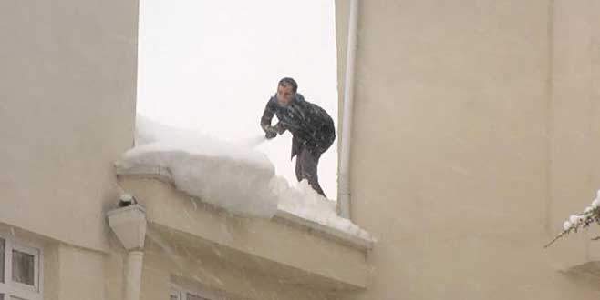 Bursa’da çatıda korkutan temizlik!