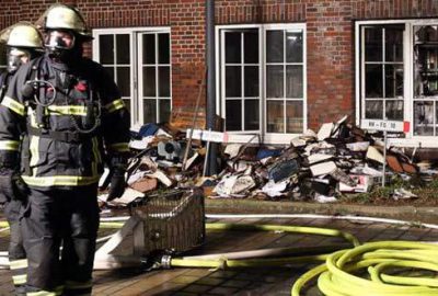 Almanya’da gazete binası kundaklandı