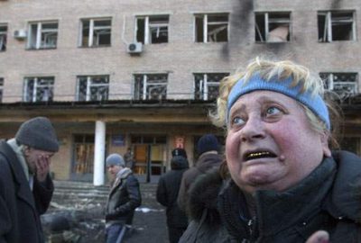 Hastaneye havan mermisi düştü