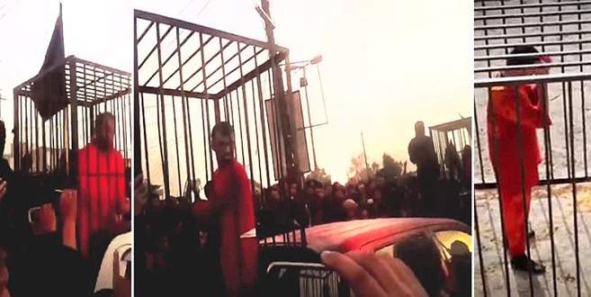 IŞİD’in kafesli geçit töreni