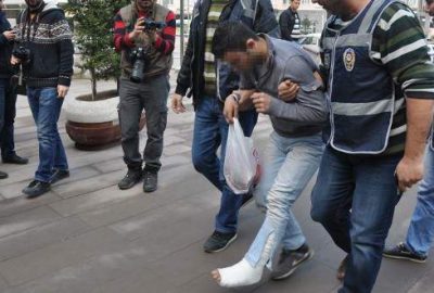 Bankamatiği soymaya çalışırken ayağını kırdı!