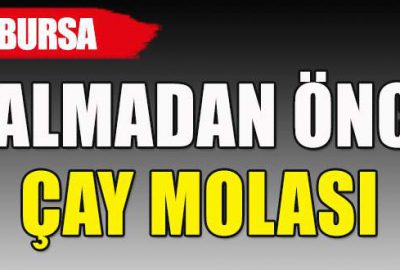 Çayı içti, laptopu çaldı