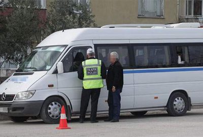 Okul servisine şok! Trafikten men edildi