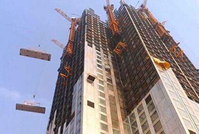 57 katlı binayı 19 günde diktiler
