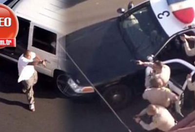 Polis, şüpheliyi canlı yayında vurdu