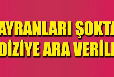 Büyük umutlarla başlayan diziye ara verildi!