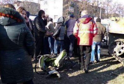 Ukrayna tankı çocuğu ezdi, kentte isyan çıktı