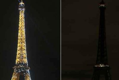 Eyfel Kulesi karardı