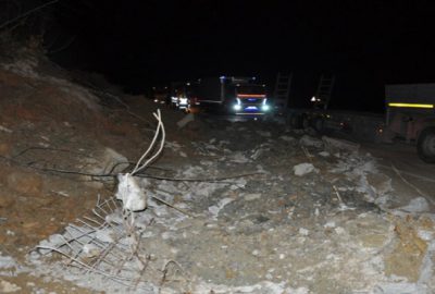 Bursa-Ankara karayolunda heyelan!