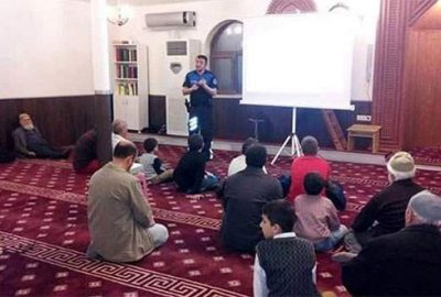 Mudanya polisinden camide toplantı