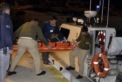 Muğla'nın Bodrum ilçesinde Sahil Güvenlik ekiplerince denizde başı ve kolları