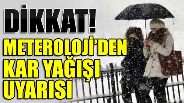 Bursalılar dikkat! Meteoroloji’den kar yağışı uyarısı