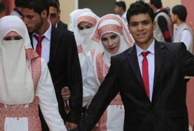 Gazze’de 200 çift için nikah töreni