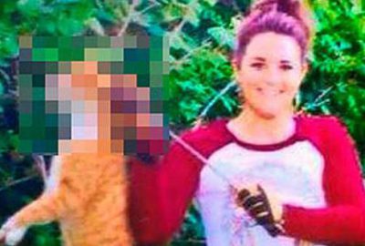 Kafasından okla vurup poz verdi