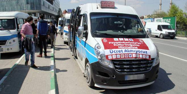 Bursa’da Kutlu Doğum hatırına 1 gün ücretsiz ulaşım