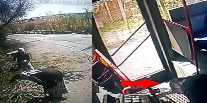 Halk otobüsünün 2 kadını ezdiği kaza kamerada