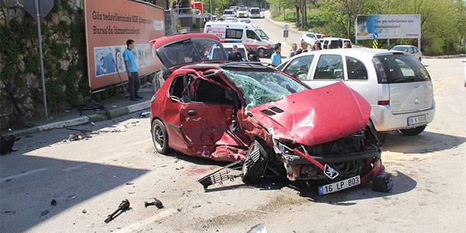 Bursa’da trafik kazası!