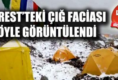 Everest’teki çığ faciası kamerada!