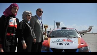 Cumhurbaşkanı Erdoğan’a driftli karşılama